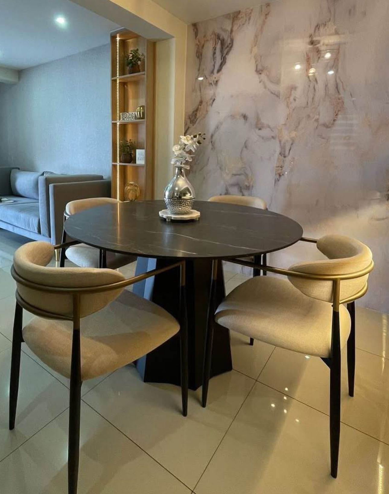 Modern 5 Piece Dining Table Set