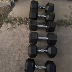 Rubber Coated Dumbbells  40-50-55