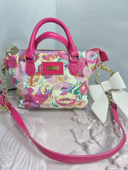 Betsey Johnson 😍 Pink Floral Crossbody/Hand Purse/Bag