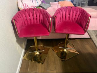 Hot pink stools