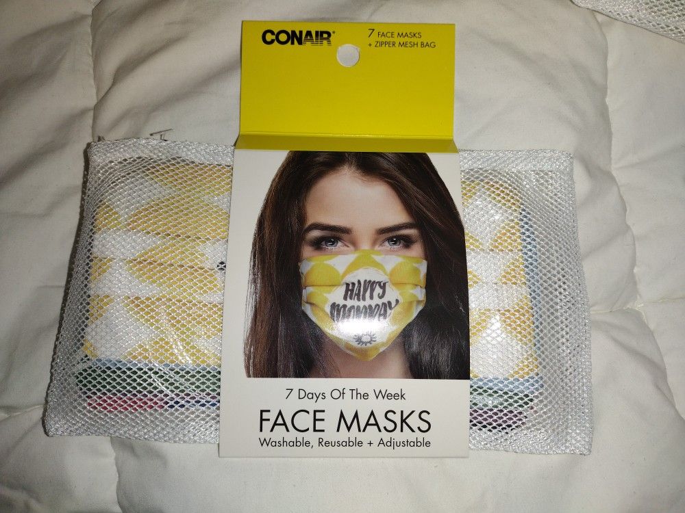 7 Days Of The Week Washable Face Mask 😷