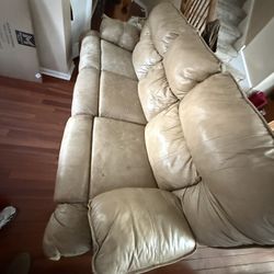 Leather Recliner Couch & Loveseat (rocking Recliner)