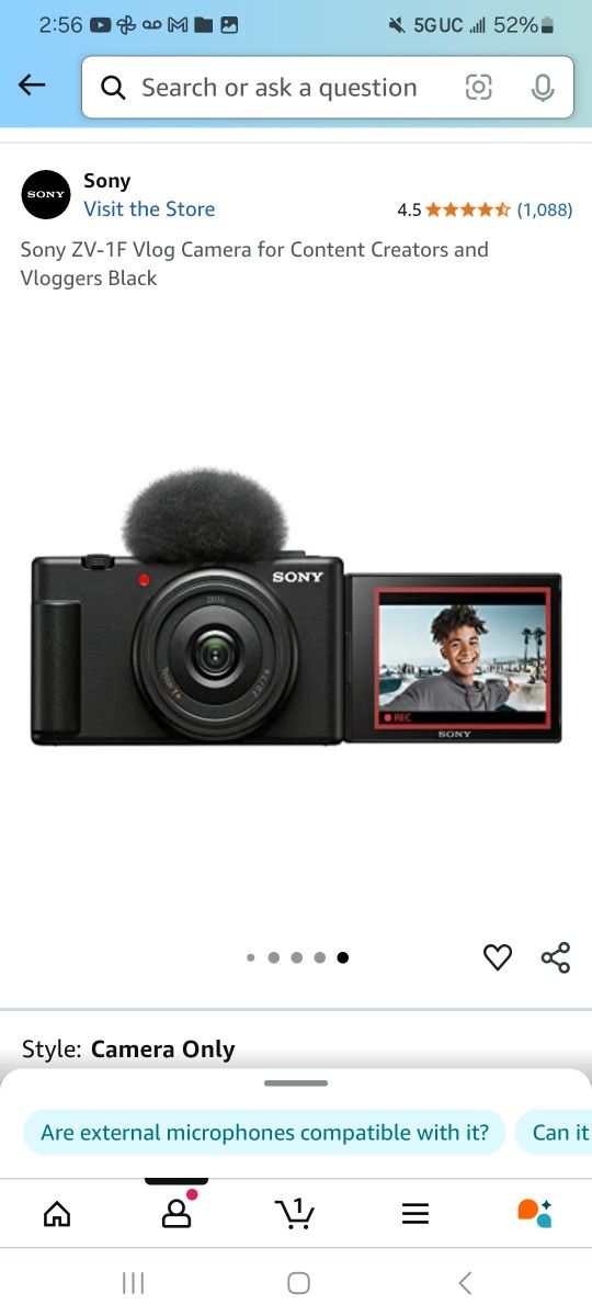 Sony ZV-1F Camera