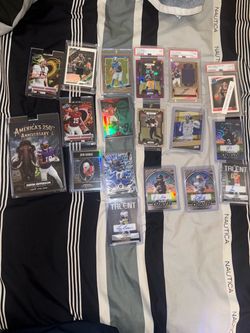🔥 18 Card Sports Lot - JJ McCarthy RPA PSA 9, Trae Young PSA 10, Gibbs /35, 1/1 & autos