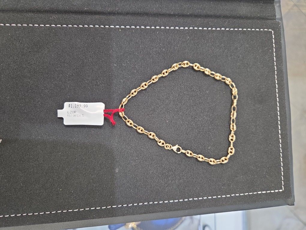 GUCCI BRACELET 14k ,6.7 Gr