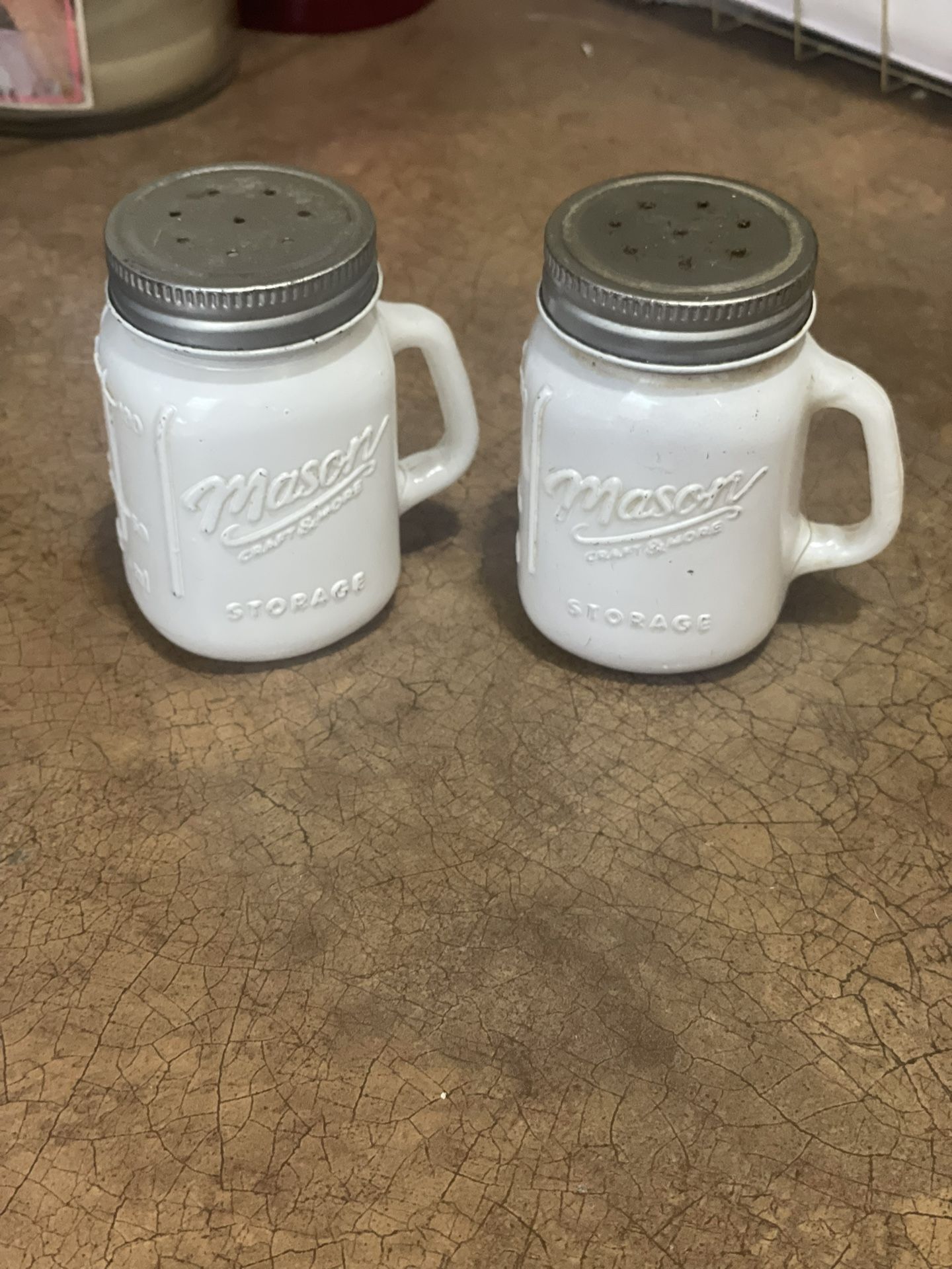 Mason Jar Salt & Pepper Shakers