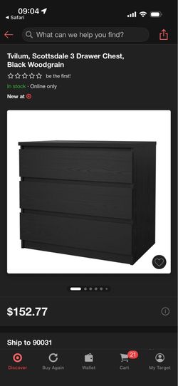 Black dresser