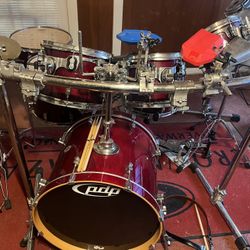 PDP 7 PIECE CONCEPT DRUM SET W/CAGE