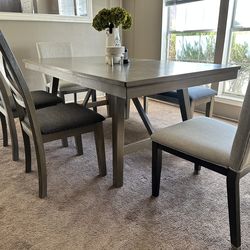 6pc Farmhouse Style Dining Set