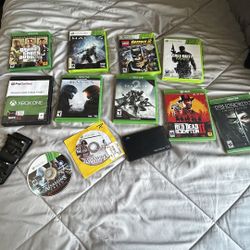 11 Xbox One And 360 Games W/ 1TB Disk For Xbox