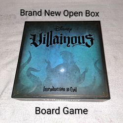 Brand New Open Box Disney Villainous Introduction To Evil Board Game (Contents Are Factory Sealed)