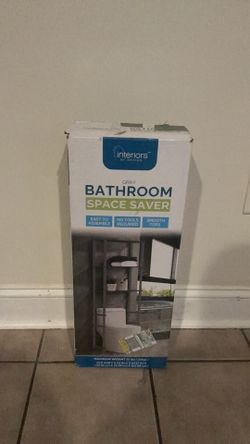 New Gray Over-the-Toilet Bathroom Space Saver Cabinet