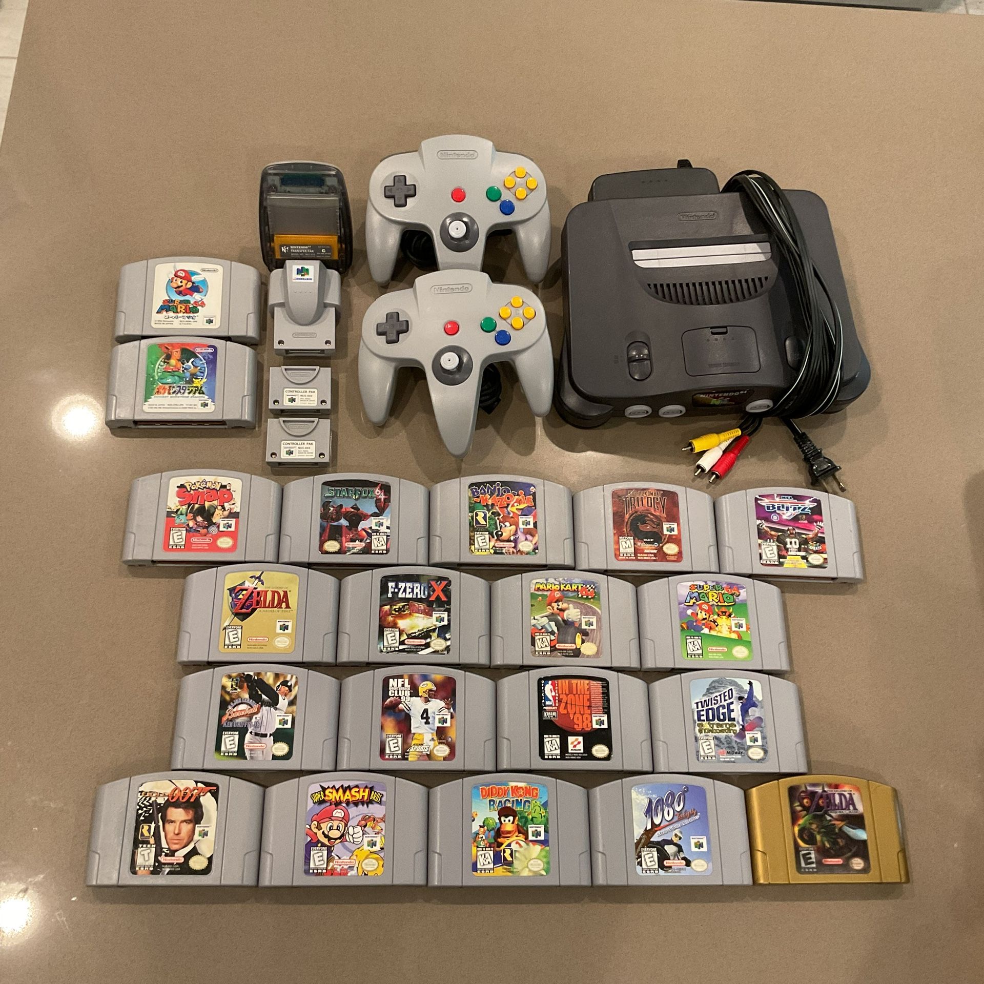 N64 Nintendo 64 System And Games