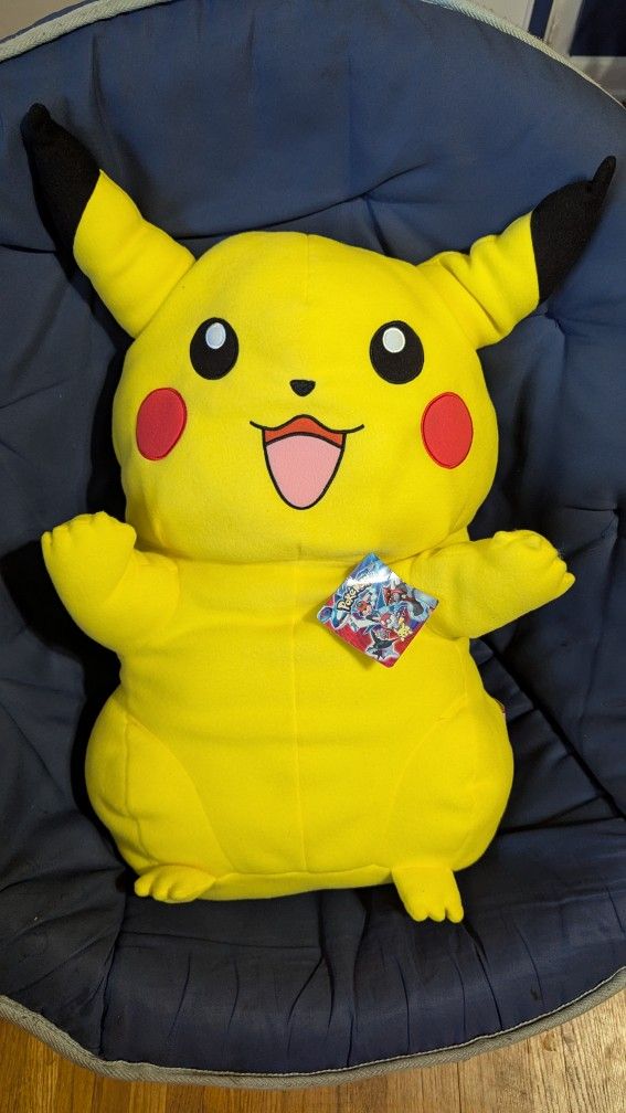 Plush Pikachu 24 Inch Pokémon Advance 2007 Funhouse Official Nintendo NEW w/tag