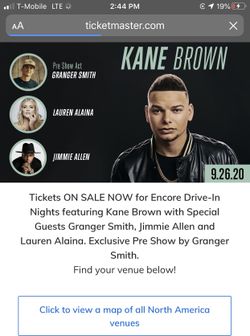 Kane Brown Drive in Concert