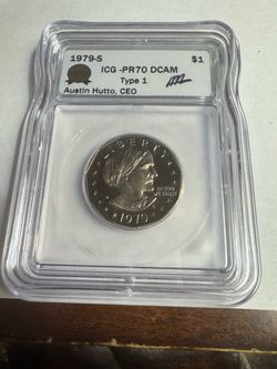 1979-S Susan B. Anthony Dollar ICG PR70 DCAM Type 1