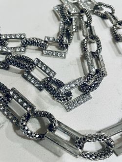 Cubic zirconia Chain Necklace 