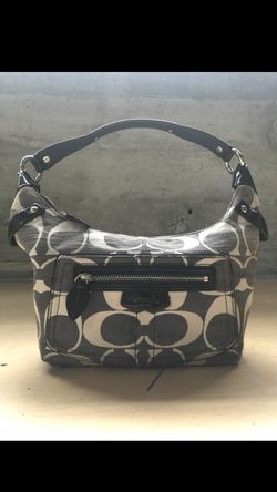 Coach denim monogram shoulder bag-No.J0869-13291