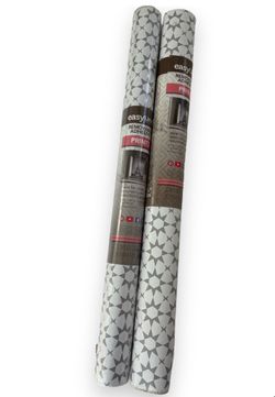 EasyLiner Removable Adhesive Shelf Liner / Wallpaper – Gray & White Star Pattern