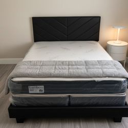 Queen Size Bed Frame With Mattress New Bedroom Furniture Set // Cama Queen 