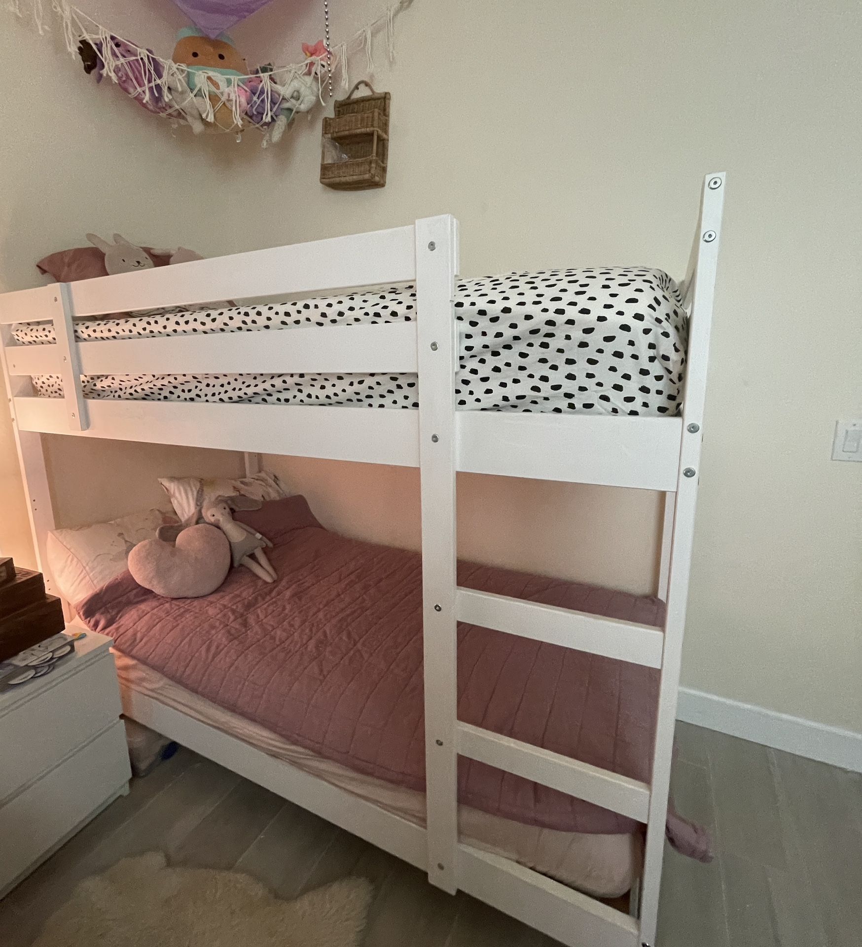 White IKEA Bunk Bed