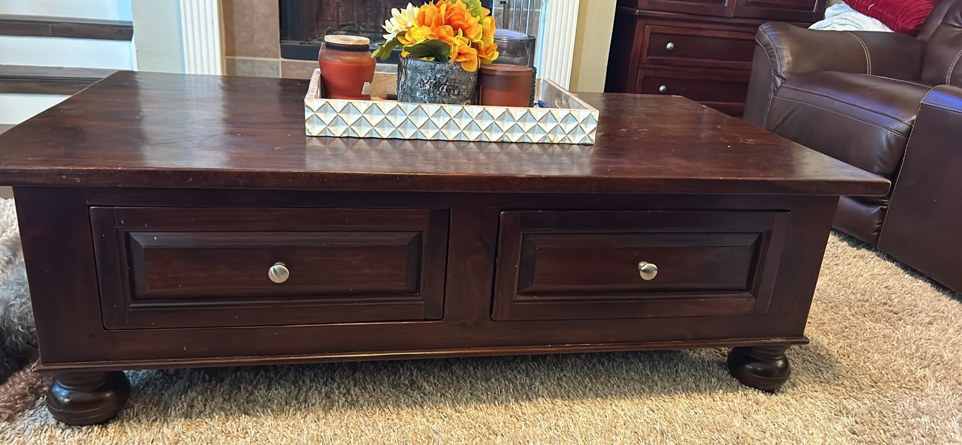 Dark Wooden Coffee Table