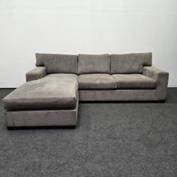 Like New Gray Sectional Sofa Couch Reversible Chaise - Can Deliver!