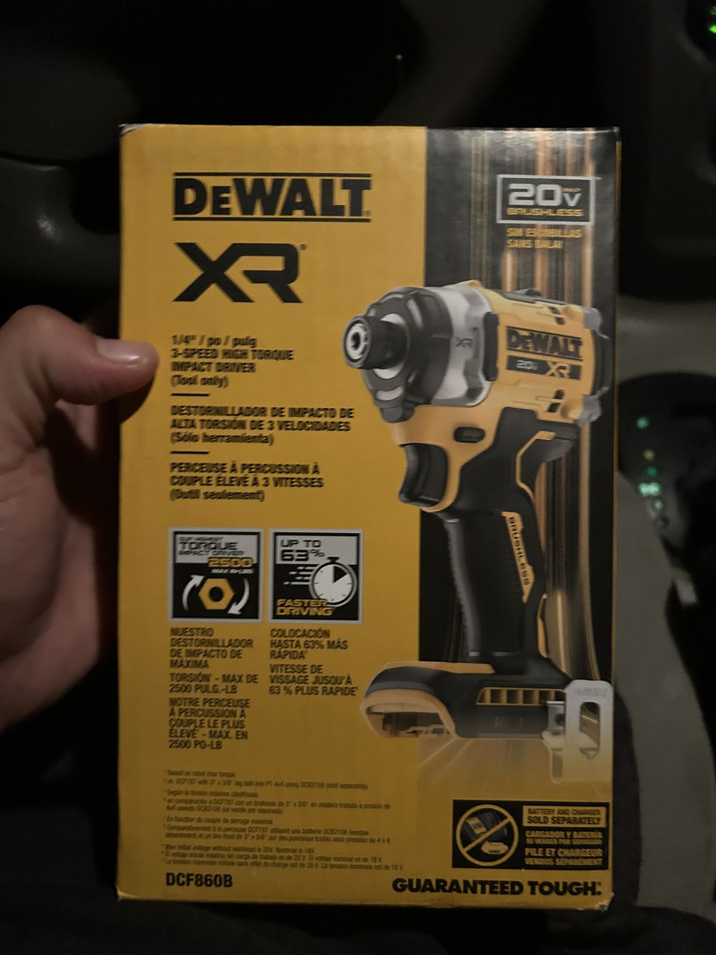 DEWALT 20V MAX XR Cordless Impact Driver (Tool Only)