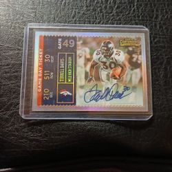 Autographed Terrell Davis Card