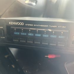Kenwood Double Cassette Tape Set And Some Other Music Speakers And Surround Sound 