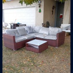 Patio Sofa Set Patio Couch Brand New L-shaped Patio Furniture 🆕🚚🆕