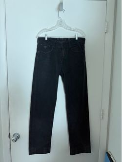 Guess Los Angeles Lincoln Slim Straight Corduroy Pants – Size 31 – Dark Charcoal