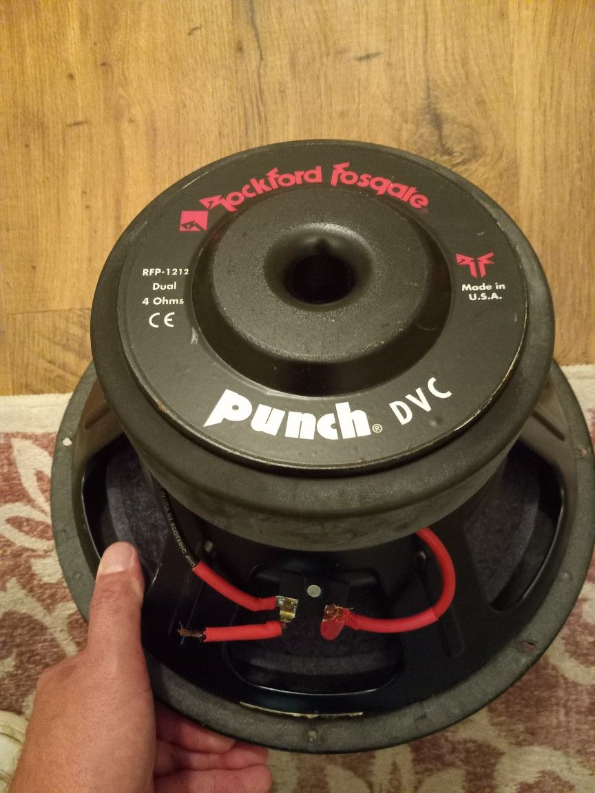 Old School Rockford Fosgate Punch DVC 12" Subwoofer