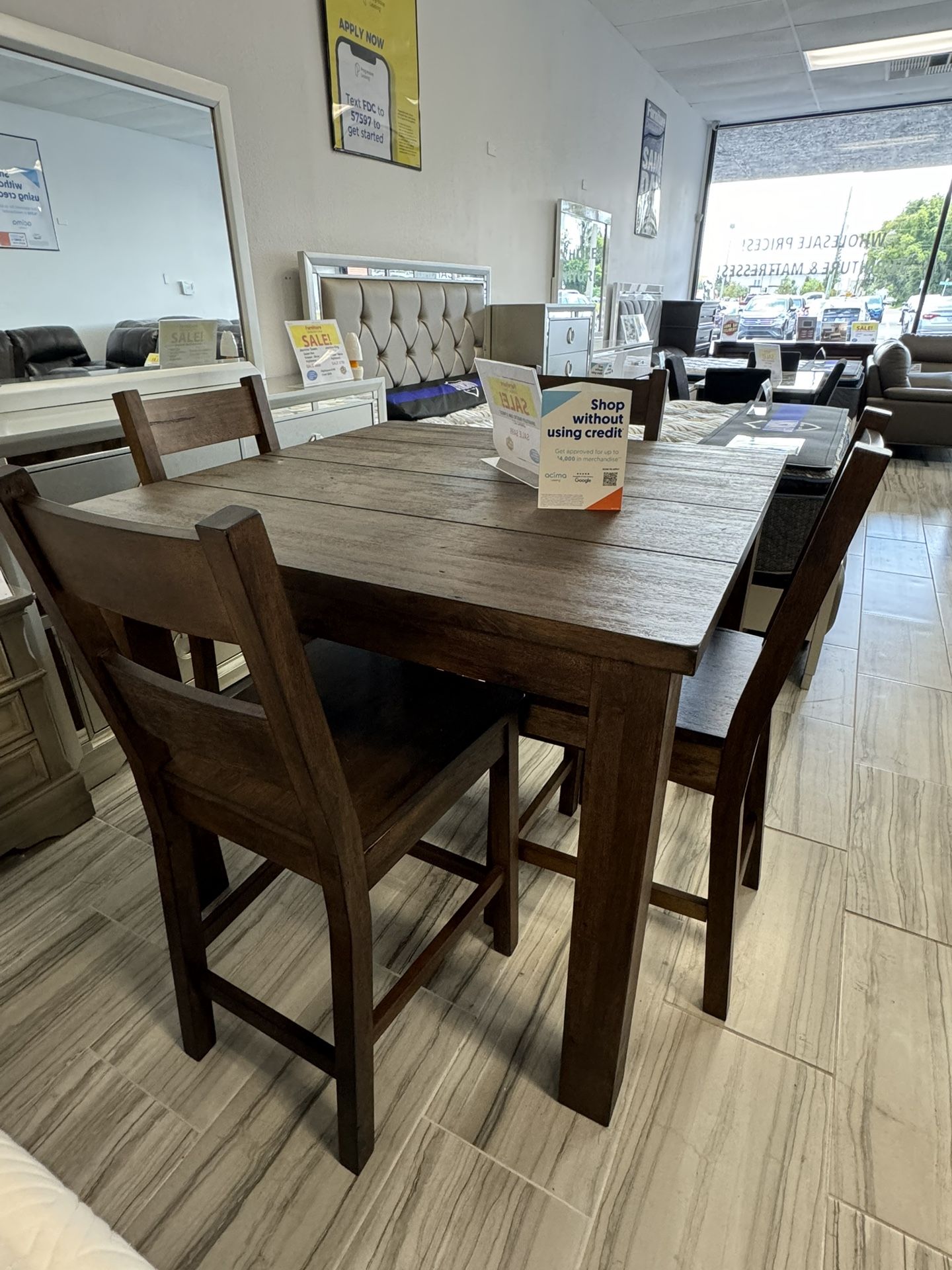 Beautiful Brantley Wood Dining Table Set!$499!*SAME DAY DELIVERY*NO CREDIT NEEDED*EASY FINANCING*HUGE SALE*