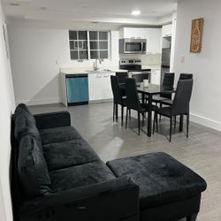 Sofa L Black 