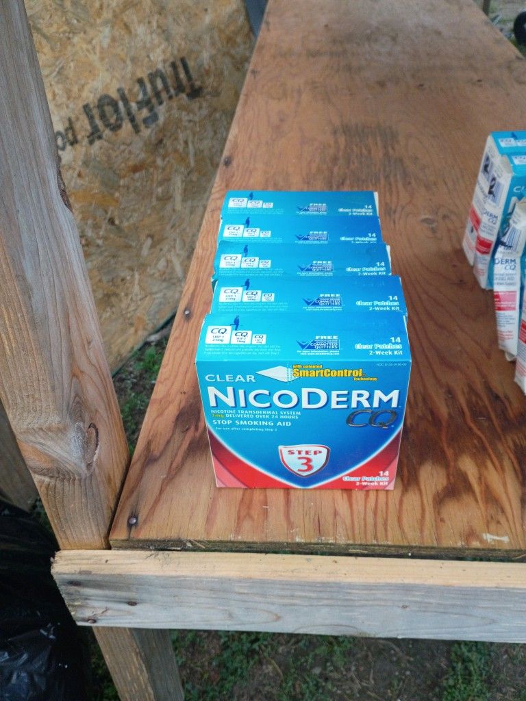 5 Boxes Of Nicoderm 14 Clear Patches Step 3