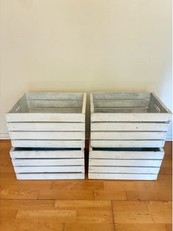 4 Wooden Crates