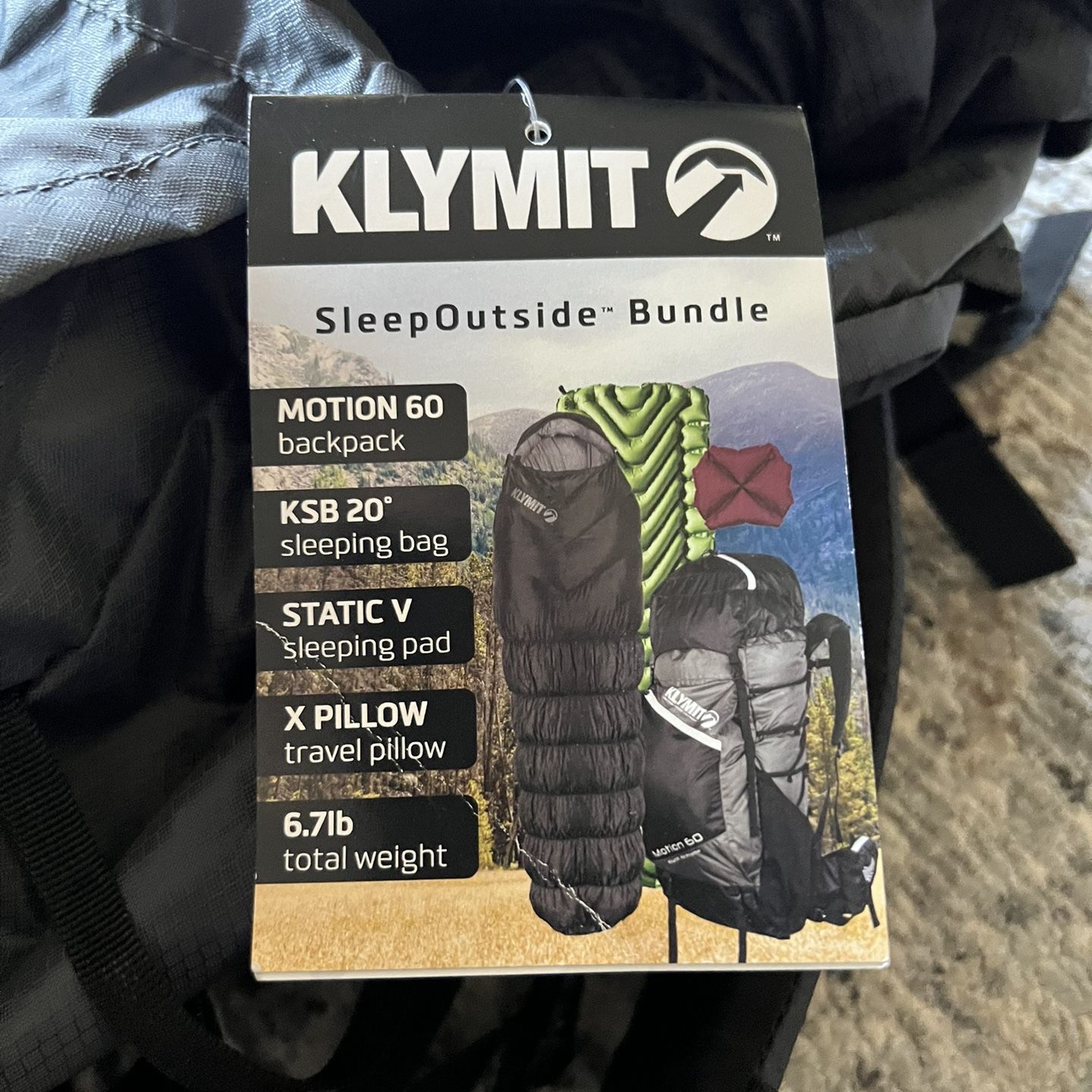 Klymit Sleep outside Backpacking Bundle 