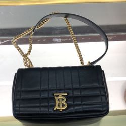 Burberry Quilted Leather Lola Bag