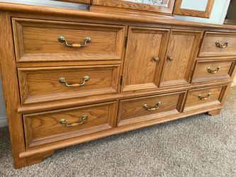 Dresser with mirror