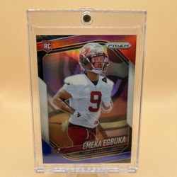 2025 Emeka Egbuka Red/white/blue Prizm Football Card🔥