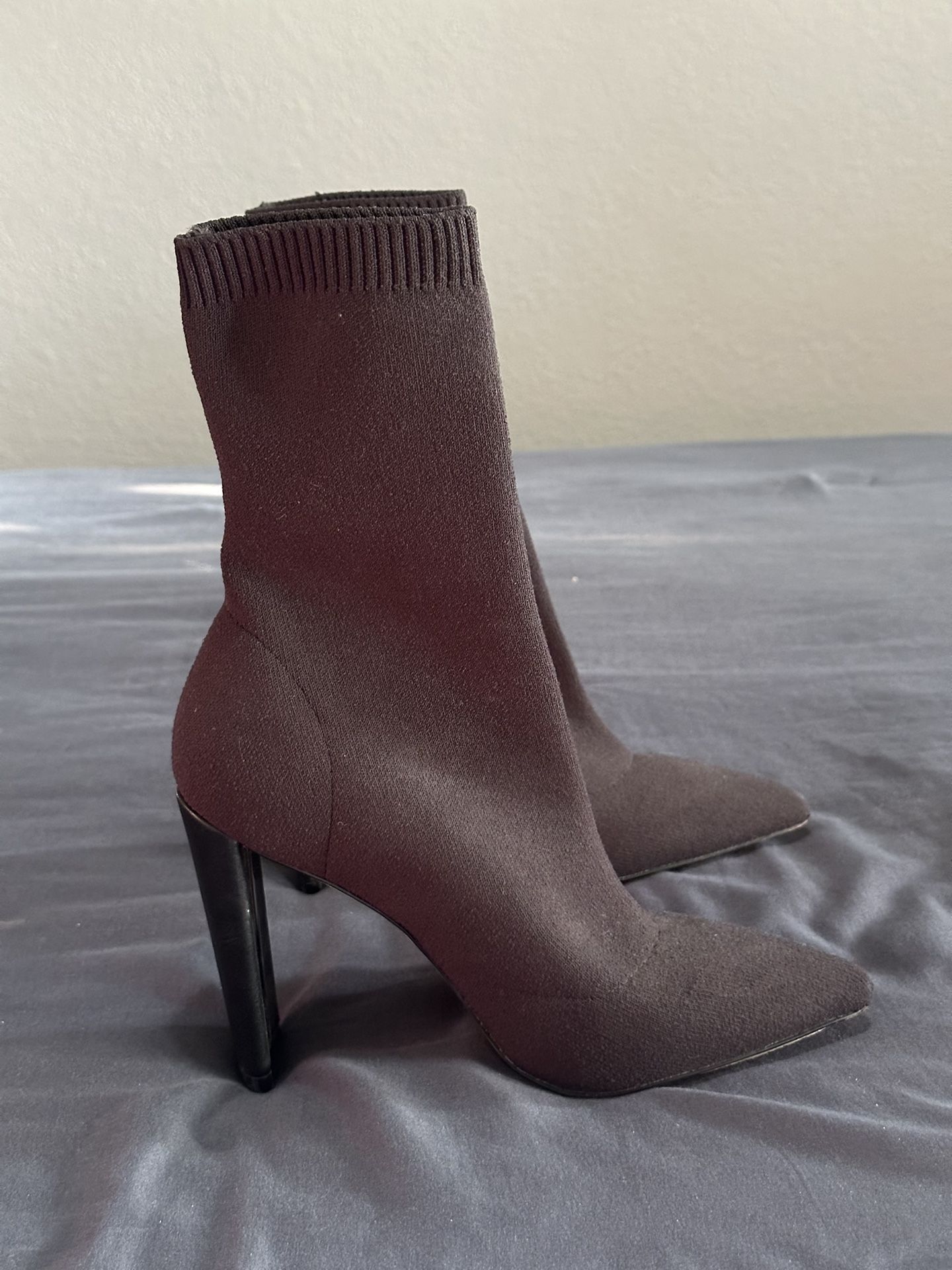 Aldo Black Sock Heels