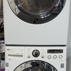 LG Washer And Dryer Both Electric With Stacking Kit