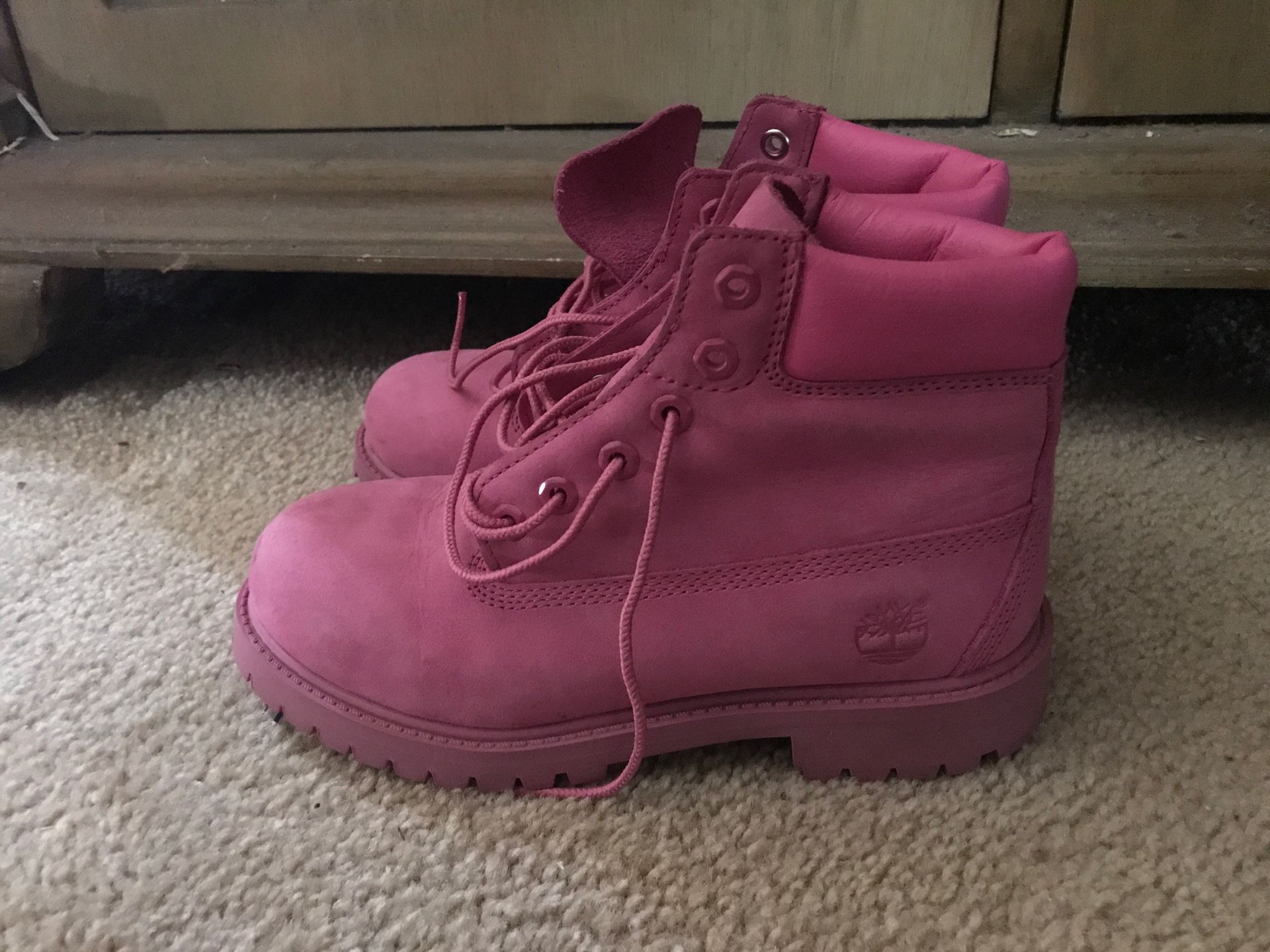Timberland Pink Waterproof Boots Girls Size 2.5