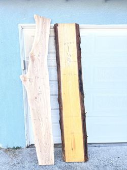 Redwood And Black Locus Slabs $150