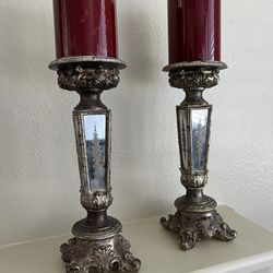 Elegant Pillar Candle Holders