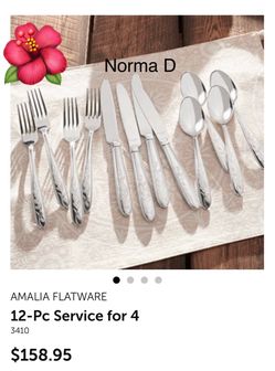 Juego de 12 cubiertos Amalia nuevos en sus cajas precio fijo 🌺 princess house 🌺