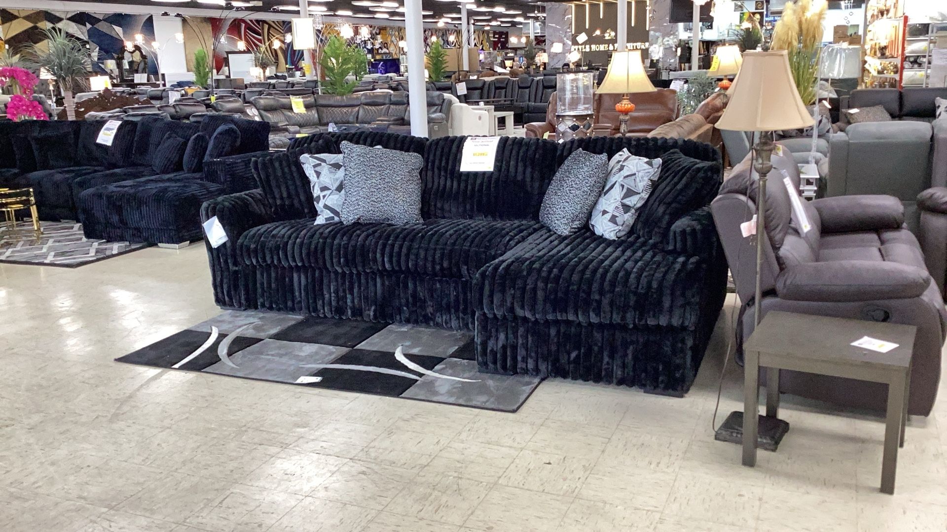 Black Sectional $1,299