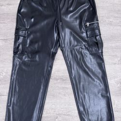 Leather Joggers 