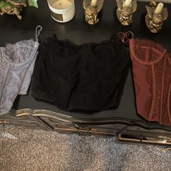 Three Corset Tops 